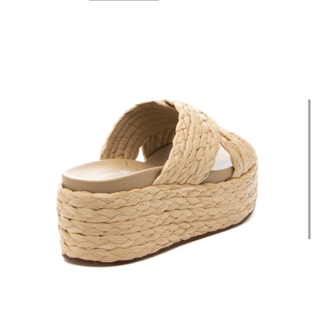 NWT J/SLIDES QUIVER Natural Raffia Sandal - Picture 3 of 15